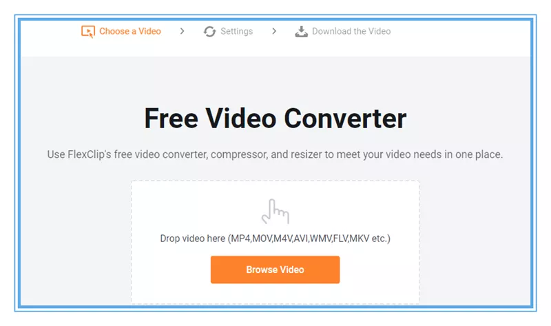 How to Convert Video Format Online - Step 1