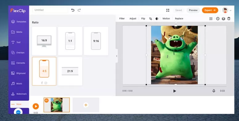 Adjust the aspect ratio for a GIF