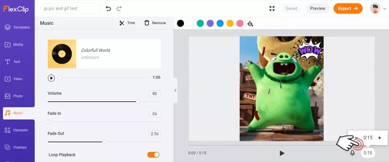 Extend the duration of a GIF for looping effects