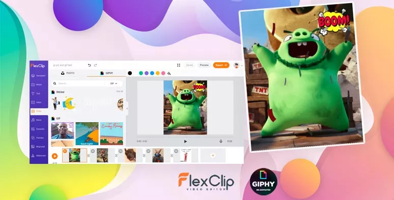 Create animated GIFs by FlexClip GIF Maker