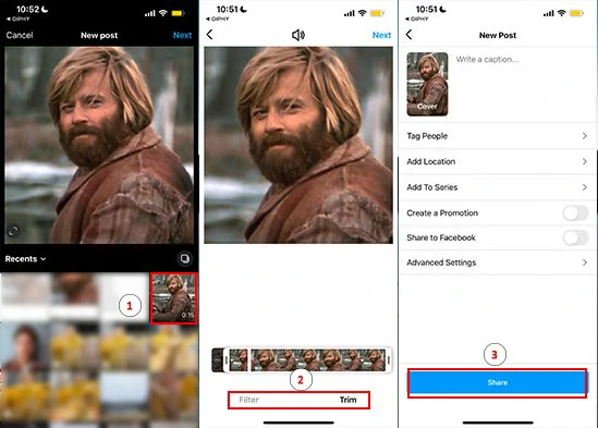 How to upload GIF to Instagram easily