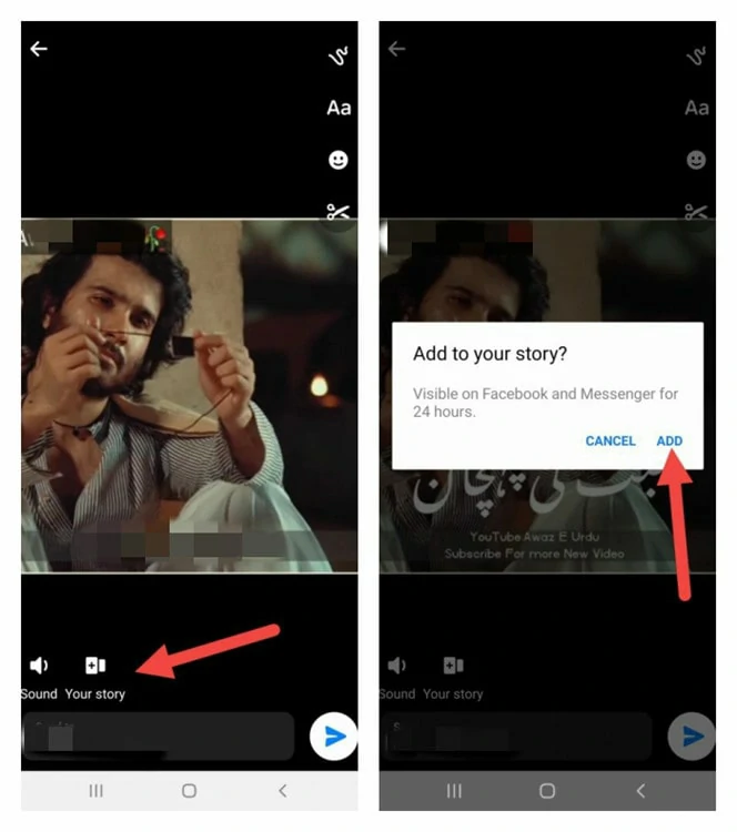Upload Video to Facebook Story