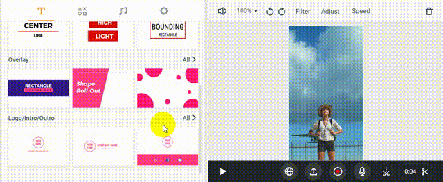 Add an outro and logo to your Instagram post