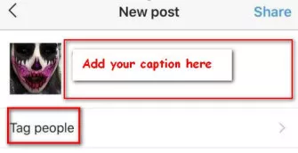 Tag relevant Instagram accounts or your friends