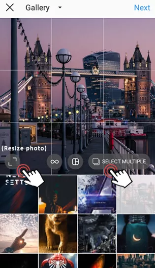 Post multiple photos on Instagram