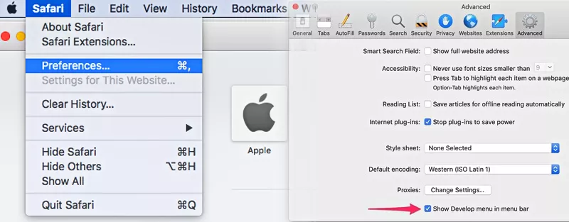 Change safari settings to post on Instagram