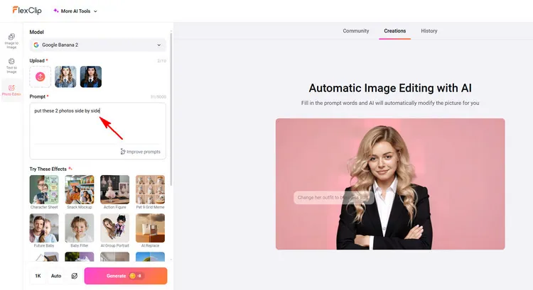 Type Prompts - FlexClip