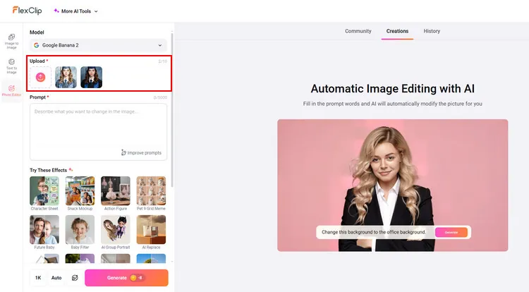 Upload Your Photos - FlexClip
