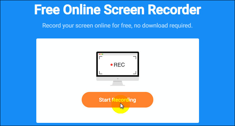 Record Computer Screen Online with FlexClip - Step 1