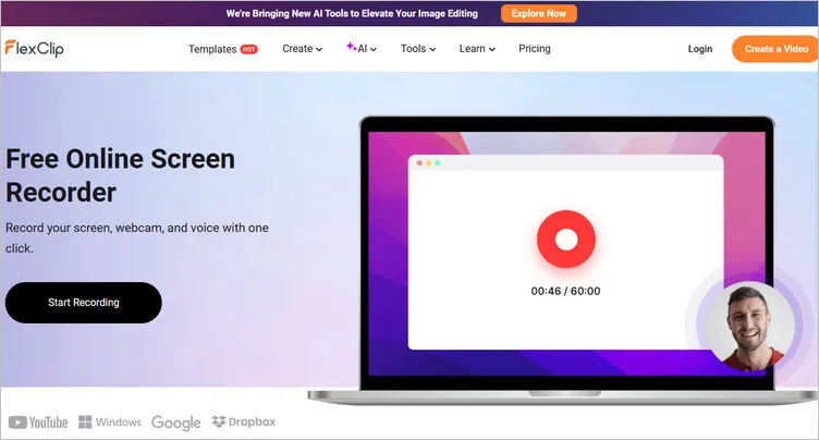 Online Screen Recorder for Chromebook - FlexClip