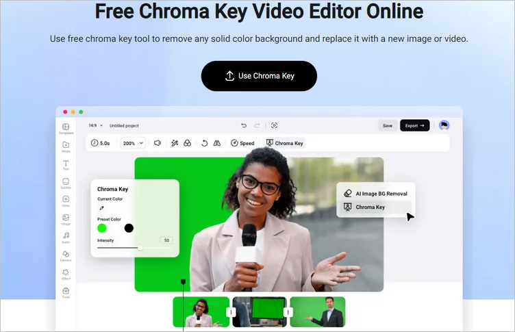 Free Chroma Key Tool for Editing Out Green Screen