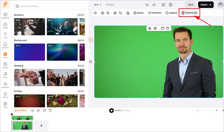 Edit Out Green Screen from Video & Photo via Chroma Key - Select
