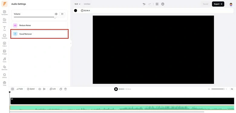 Enable the Vocal Remover Feature in FlexClip