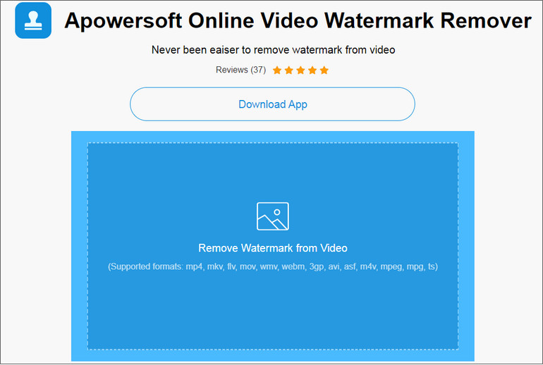 Remove TikTok Watermark via Apowersoft - Upload
