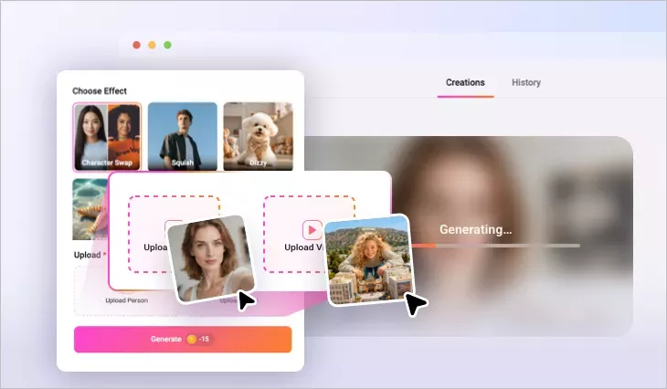 Swap the Character with FlexClip AI - Upload