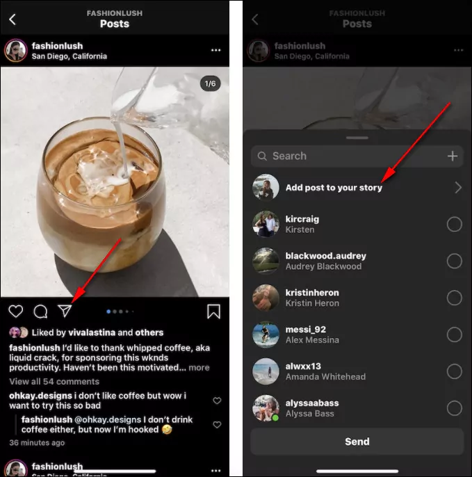 Repost Instagram Feed Posts to Your Story