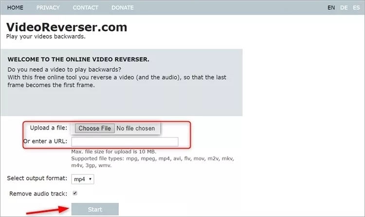 Online Video Reverser - VideoReverser