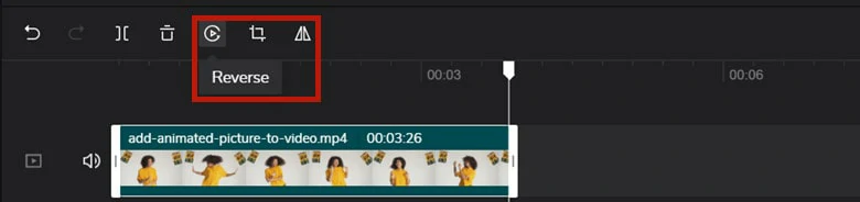 在CapCut上反转你的视频