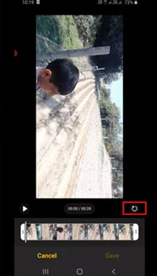 Rotate a video on Android 