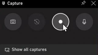 Click on Xbox Game Bar’s record button