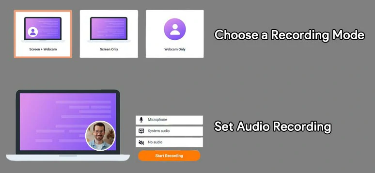 Set video and audio recording preferences and recording devices