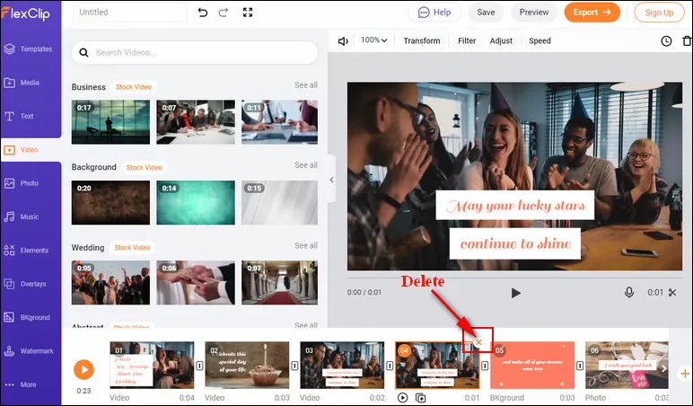 Make a Video Shorter - Delete