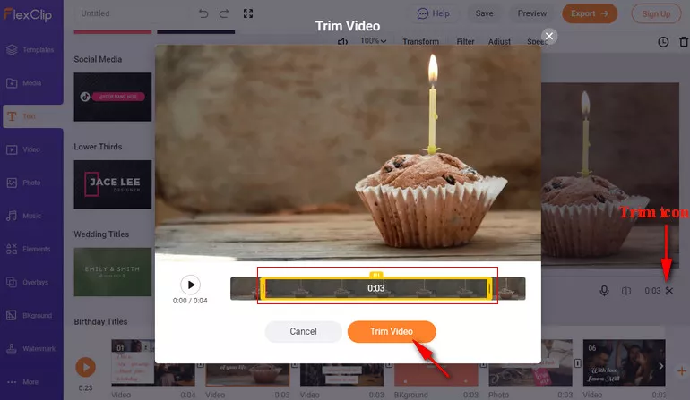 Make a Video Shorter - Trim