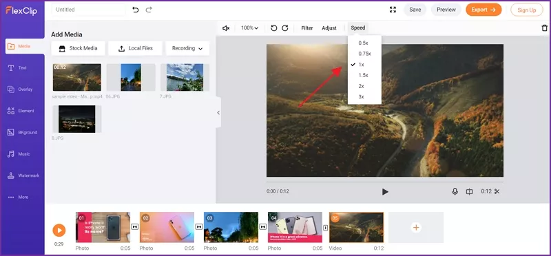 How to Speed Up A Video - Step 3