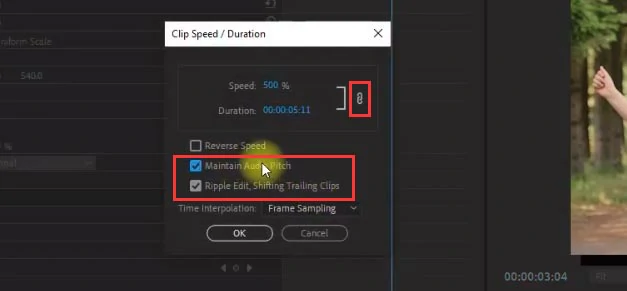 3 important settings in Speed/Duration Command