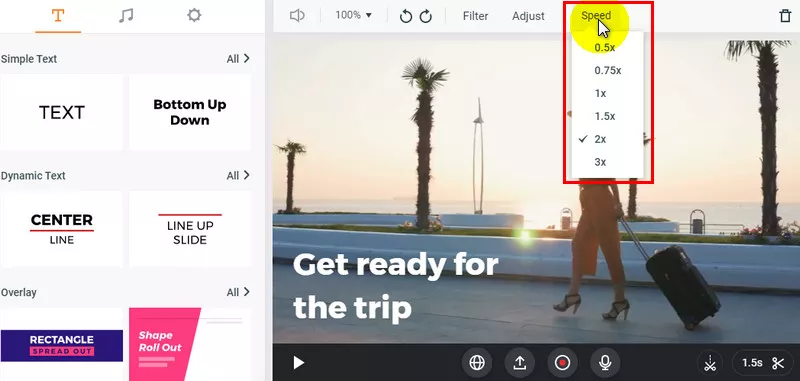 Speed up Video for YouTube: Step 2