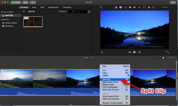 How to Split a Clip in iMovie on Mac