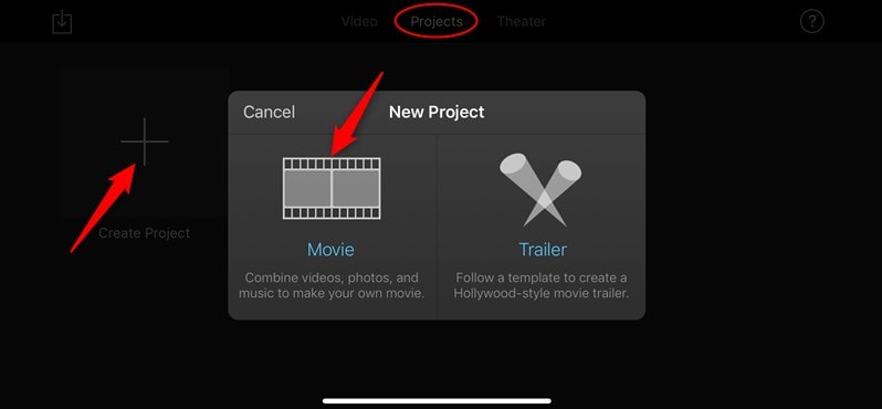 How to Split a Clip in iMovie on iPhone: Step 1