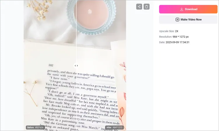 Deblur Text in Image with FlexClip - Download