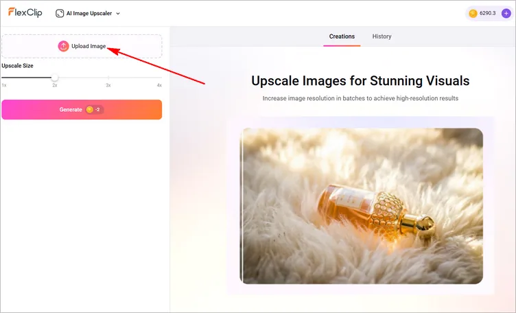 Deblur Text in Image with FlexClip - Upload