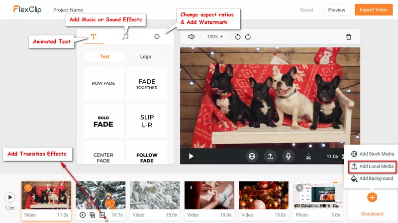 flexclip-video-editor