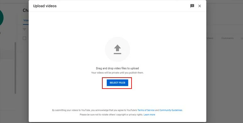 How to upload a video to youtube for private on sale viewing