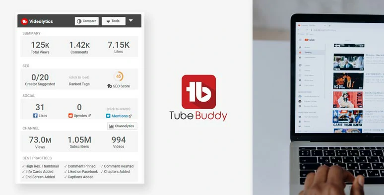 TubeBuddy, YouTube video Seo tool