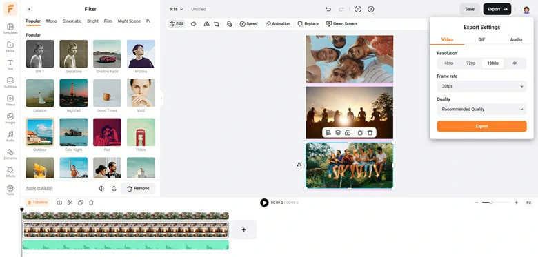 Customize the Video Collage as You Like