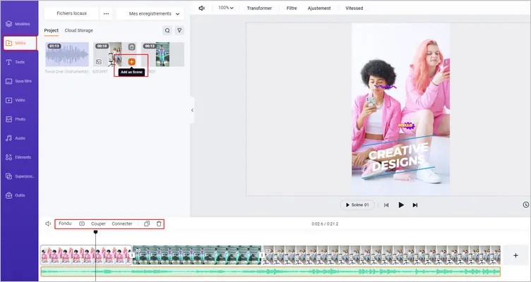 Comment uploader une vidéo TikTok avec de la musique sur PC - Ajouter à la chronologie