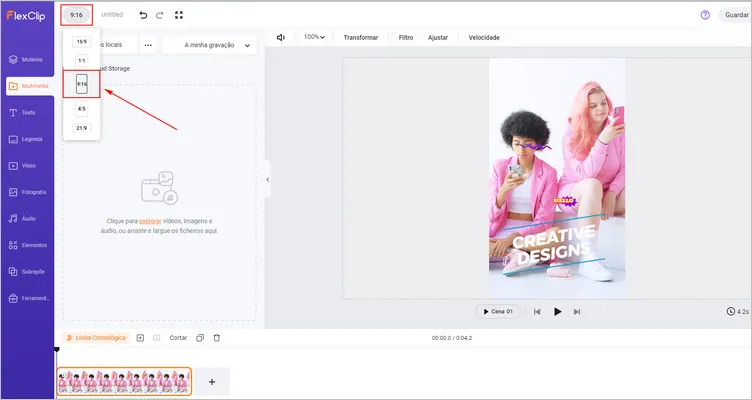 Como publicar um vídeo no TikTok pelo PC com música – Carregar as filmagens