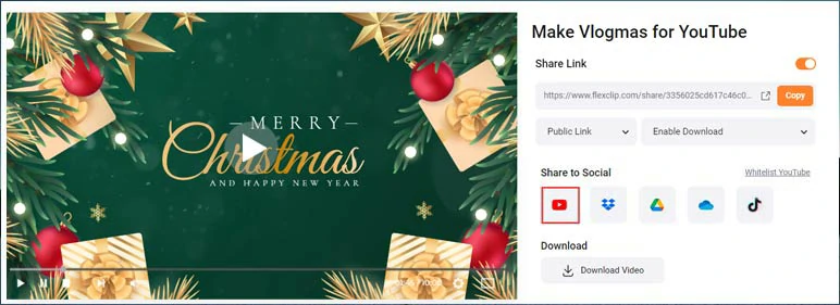 Easily share and repurpose your Vlogmas