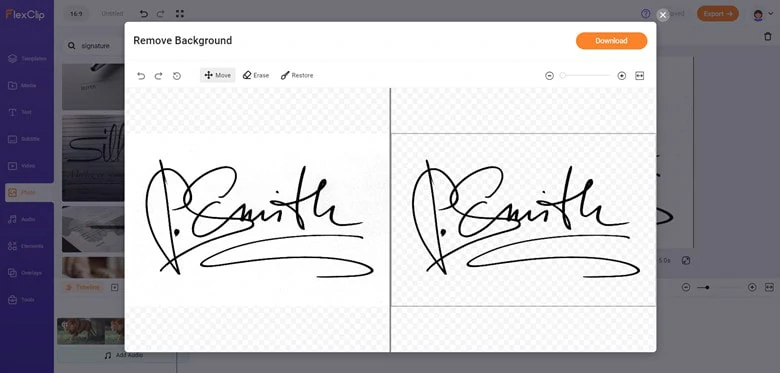 Make the Existing Signature Background Transparent