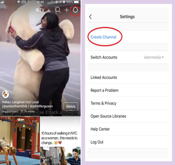 How to create IGTV channel