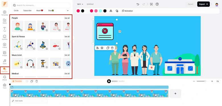 Add Illustration Elements to Create an Illustration Video
