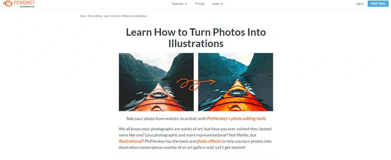 Turn Photos into Illustrations Online - PicMonkey