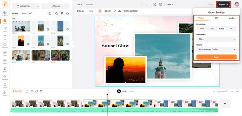 Download and Share Your Collage Video