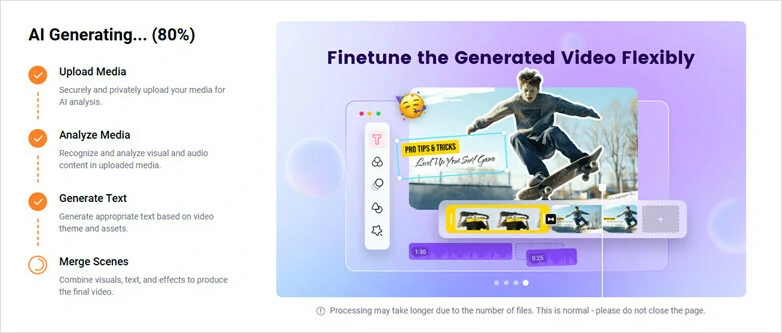 Generate the Collage Video