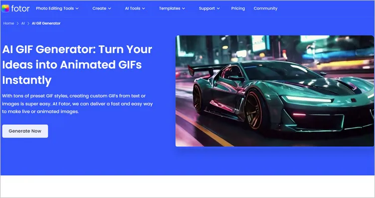 AI Image to GIF Converter - Fotor