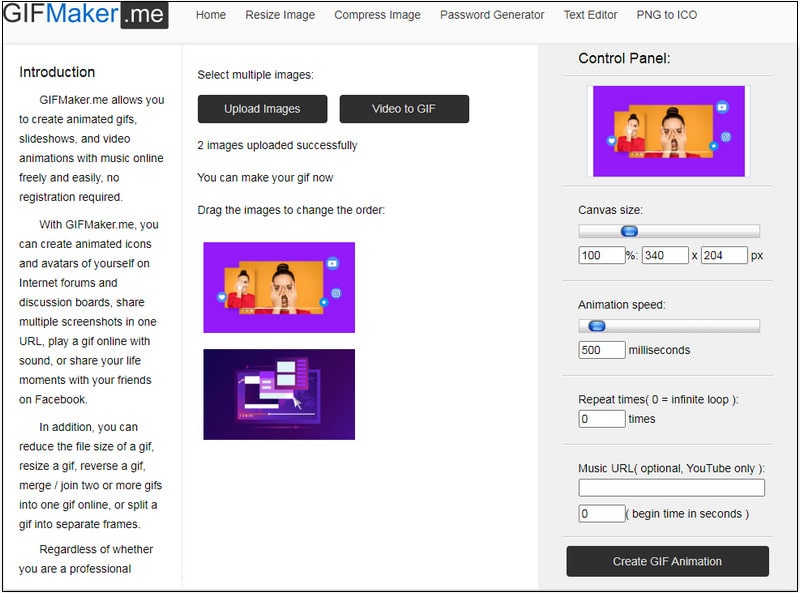 How to create an Animated Gif with Gifmaker.me 