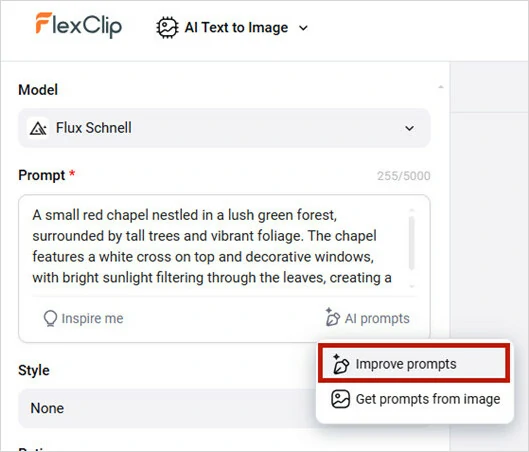 Improve the Prompt to Get Various Versions